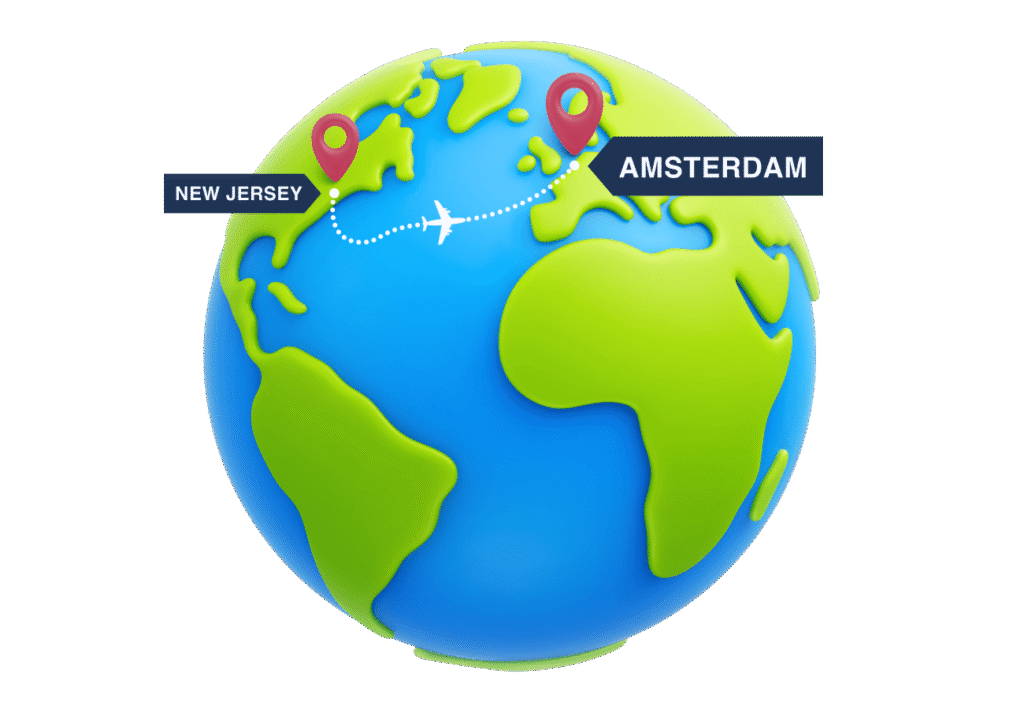 Fly from New Jersey to Amsterdam with your Pets