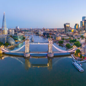 Los Angeles to London (via New Jersey)